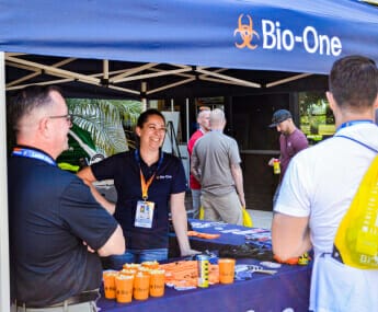 Bio-One of Pensacola decontamination and biohazard cleaning team supports local businesses
